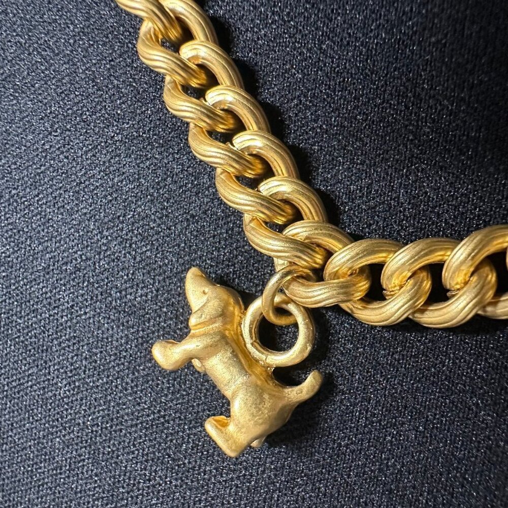 Vintage Dachshund Bracelet, Gold, Elegant - Picture 3 of 4